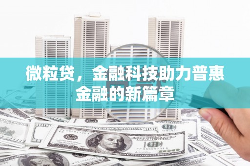 宁夏微粒贷，金融科技助力普惠金融的新篇章