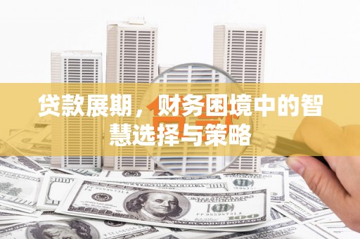 宁夏贷款展期，财务困境中的智慧选择与策略