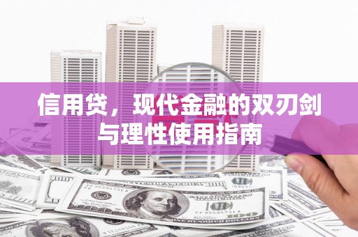 宁夏信用贷，现代金融的双刃剑与理性使用指南