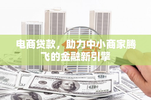 宁夏电商贷款，助力中小商家腾飞的金融新引擎