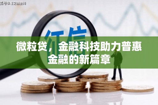宁夏微粒贷，金融科技助力普惠金融的新篇章