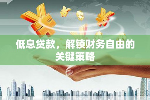宁夏低息贷款，解锁财务自由的关键策略