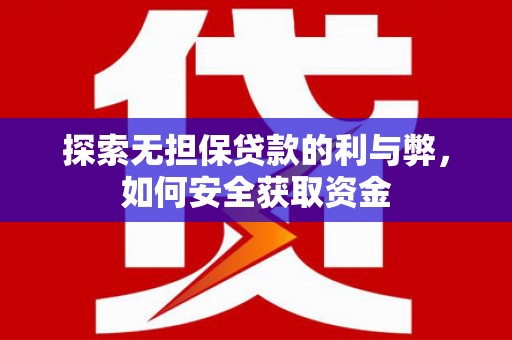 宁夏探索无担保贷款的利与弊，如何安全获取资金
