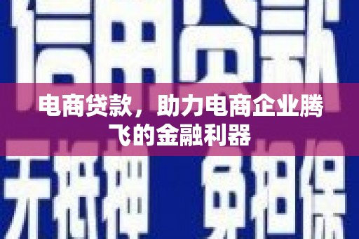 宁夏电商贷款，助力电商企业腾飞的金融利器