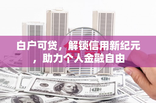 宁夏白户可贷，解锁信用新纪元，助力个人金融自由
