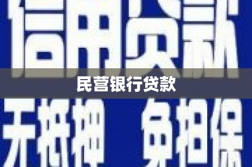 宁夏民营银行贷款