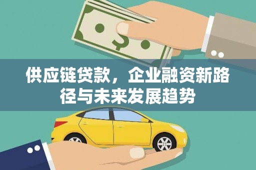 宁夏供应链贷款，企业融资新路径与未来发展趋势