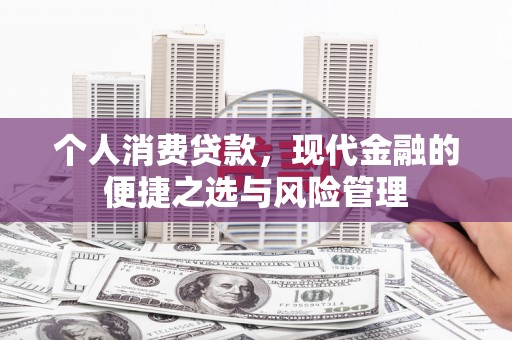 宁夏个人消费贷款，现代金融的便捷之选与风险管理