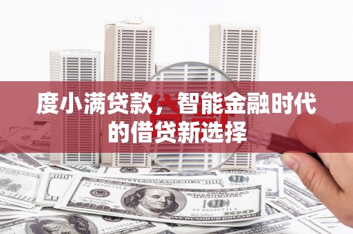 宁夏度小满贷款，智能金融时代的借贷新选择