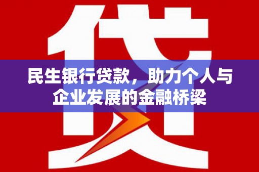 宁夏民生银行贷款，助力个人与企业发展的金融桥梁