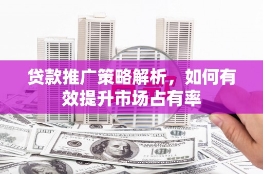 宁夏贷款推广策略解析，如何有效提升市场占有率