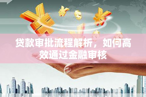 宁夏贷款审批流程解析，如何高效通过金融审核