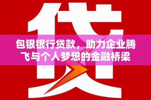 宁夏包银银行贷款，助力企业腾飞与个人梦想的金融桥梁