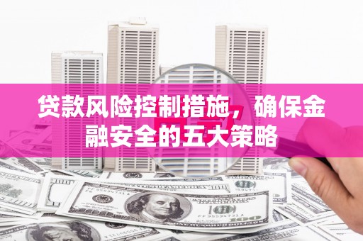 宁夏贷款风险控制措施，确保金融安全的五大策略