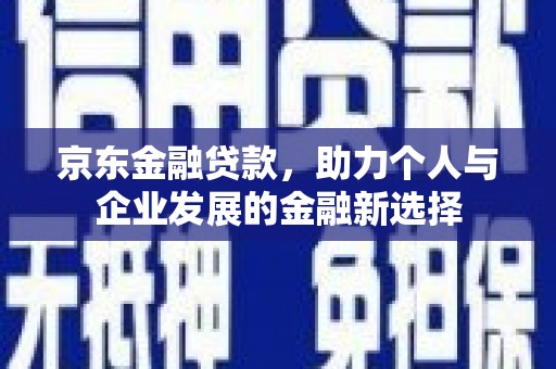 宁夏京东金融贷款，助力个人与企业发展的金融新选择