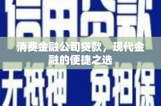 宁夏消费金融公司贷款，现代金融的便捷之选