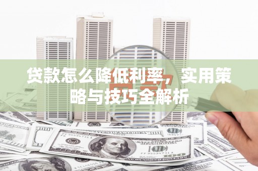 宁夏贷款怎么降低利率，实用策略与技巧全解析