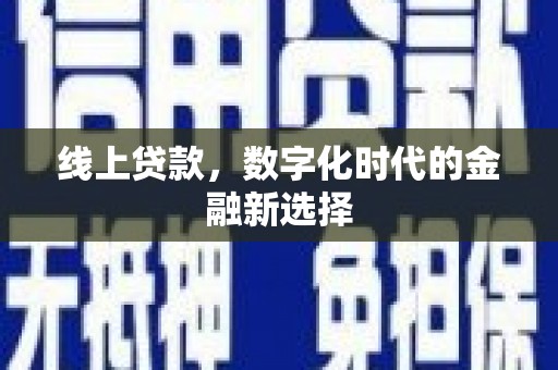 宁夏线上贷款，数字化时代的金融新选择