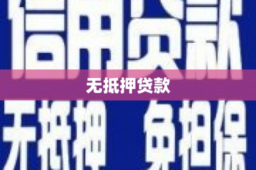 宁夏无抵押贷款