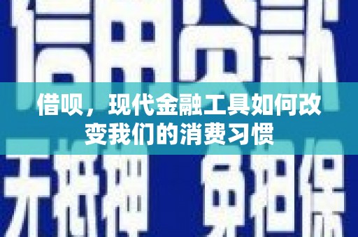 宁夏借呗，现代金融工具如何改变我们的消费习惯