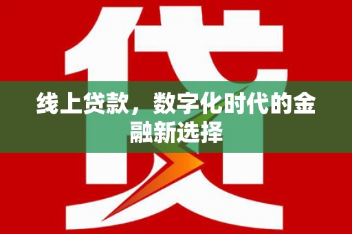 宁夏线上贷款，数字化时代的金融新选择