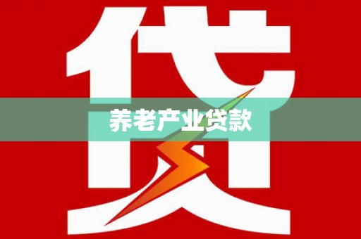 宁夏养老产业贷款