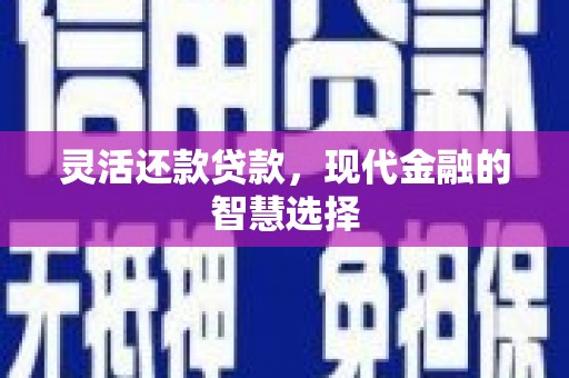 宁夏灵活还款贷款，现代金融的智慧选择