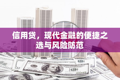 宁夏信用贷，现代金融的便捷之选与风险防范