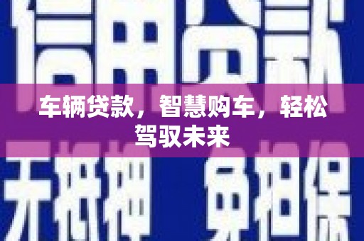 宁夏车辆贷款，智慧购车，轻松驾驭未来