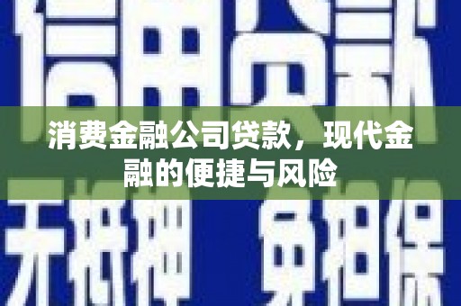 宁夏消费金融公司贷款，现代金融的便捷与风险