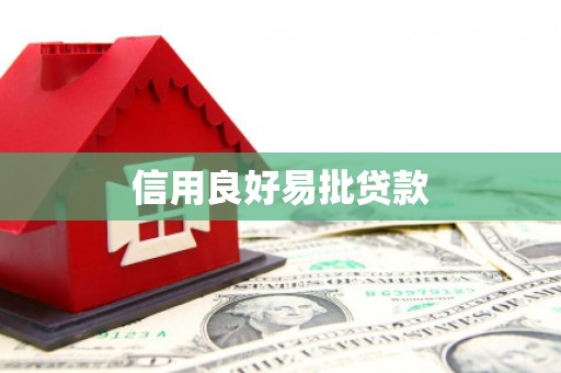 宁夏信用良好易批贷款