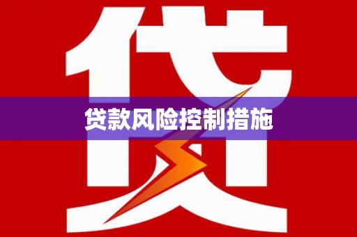 宁夏贷款风险控制措施