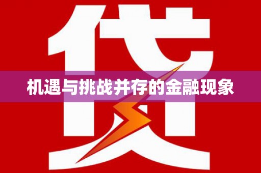 宁夏机遇与挑战并存的金融现象